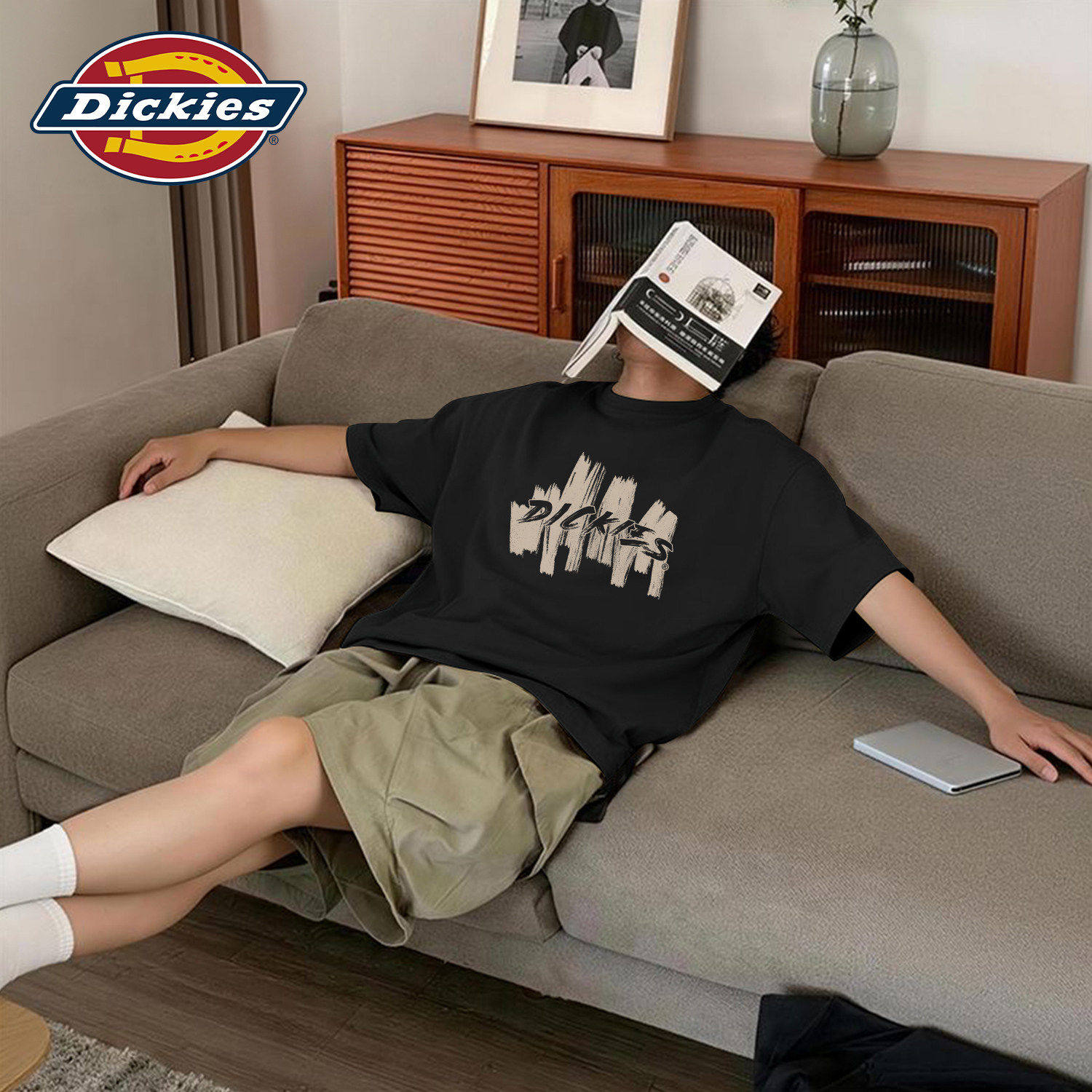 Dickies美式短袖T恤男青少年纯棉2026夏季新款大码宽松印花上衣男