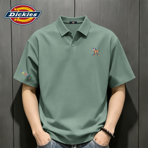 Dickies冰感POLO衫男T恤夏季短袖设计感男士上衣时尚潮流男生衬衣