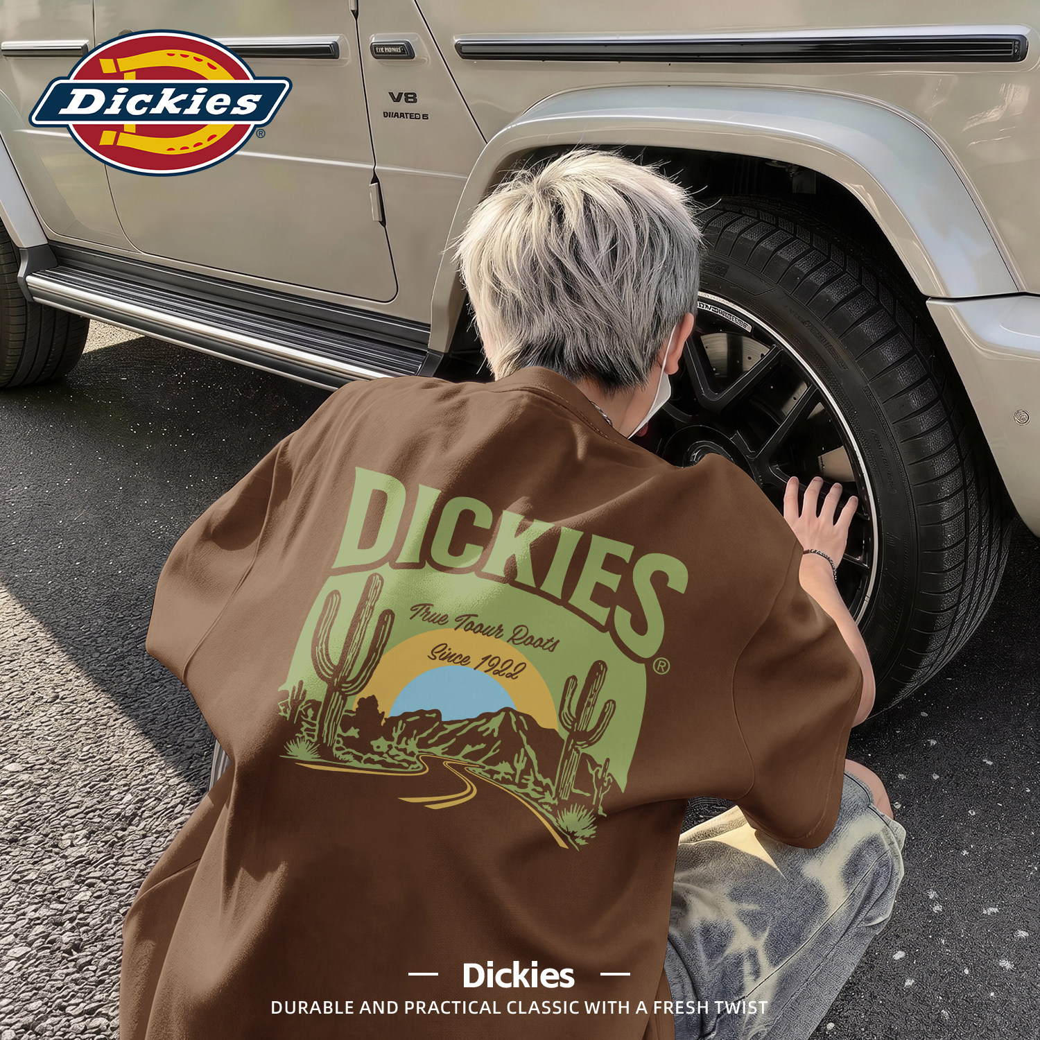 Dickies短袖T恤男青少年2026新款夏季潮流印花半袖宽松百搭上衣男