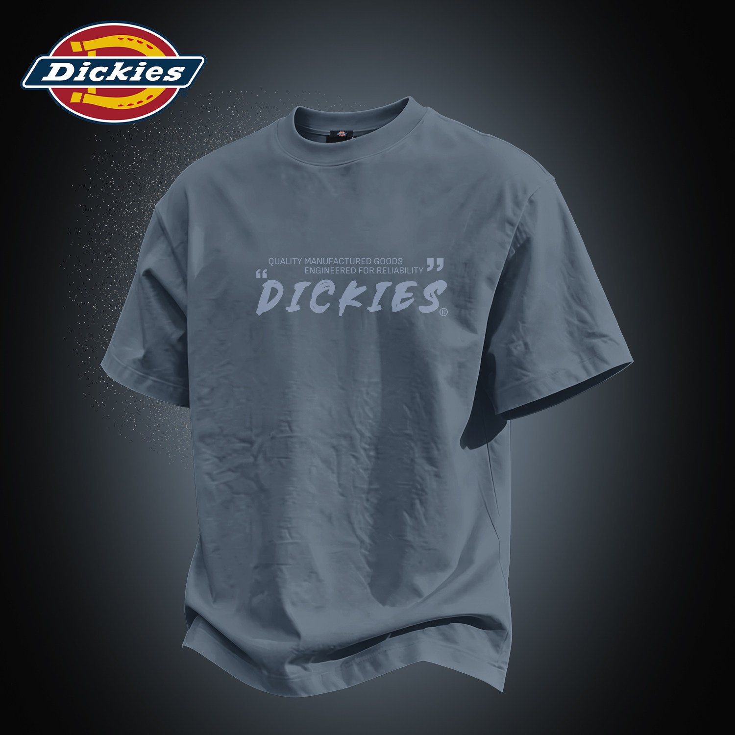 Dickies短袖T恤男款宽松夏季新款大码纯棉重磅青少年上衣男衣服潮