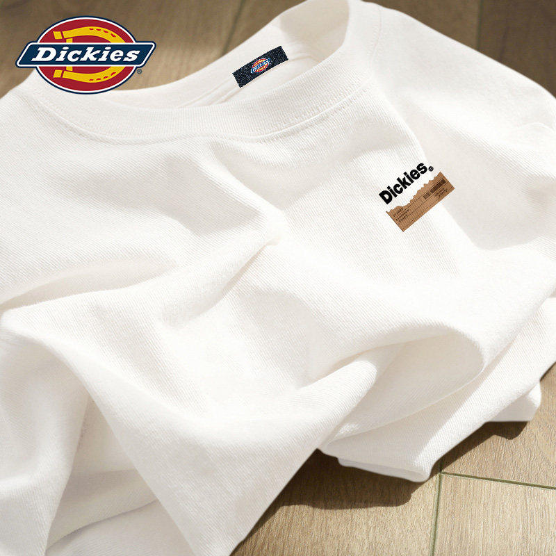 Dickies纯棉短袖T恤男士2026新款白色夏季美式重磅休闲半袖衣服男