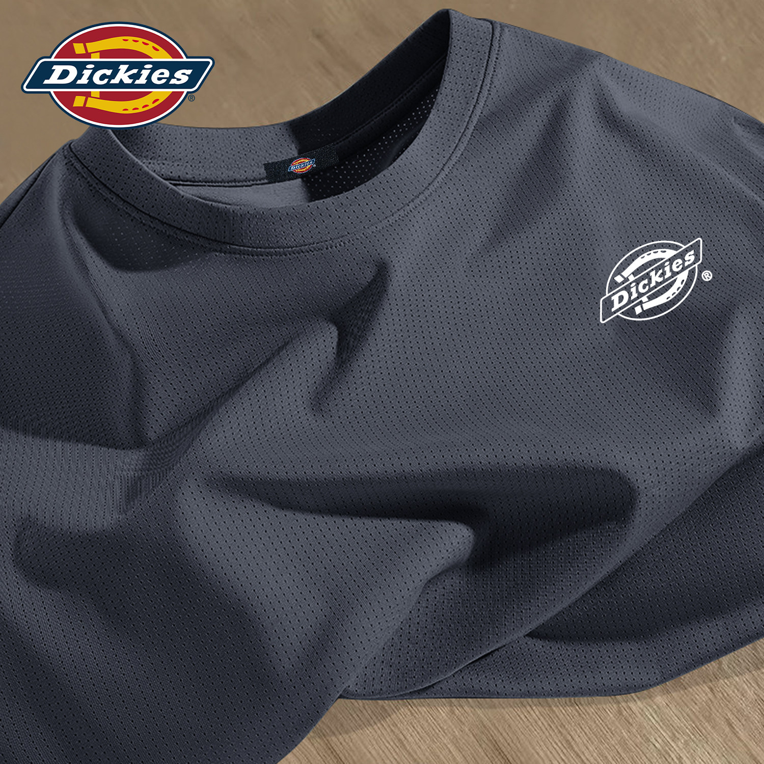 Dickies短袖T恤男2026新款夏季冰丝凉感宽松休闲上衣速干网眼衣服