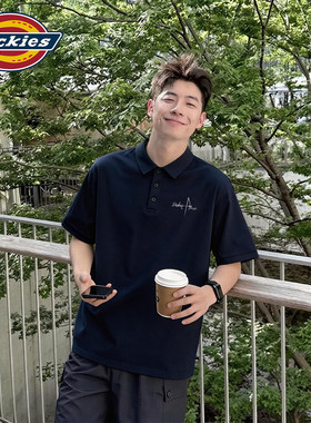 Dickies男款polo衫短袖2026新款夏季透气舒适潮流男士休闲半袖t恤