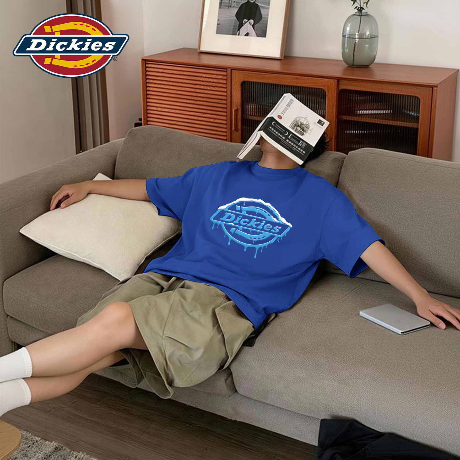 Dickies纯棉短袖T恤男款夏装衣服2026夏季新款宽松潮流半袖上衣男