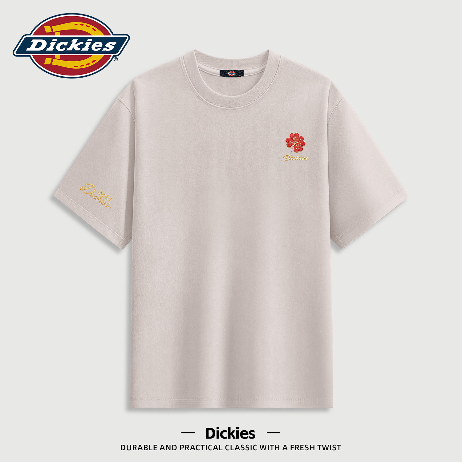 Dickies设计感重磅纯棉短袖男款美式休闲宽松夏装衣服男士半袖T恤