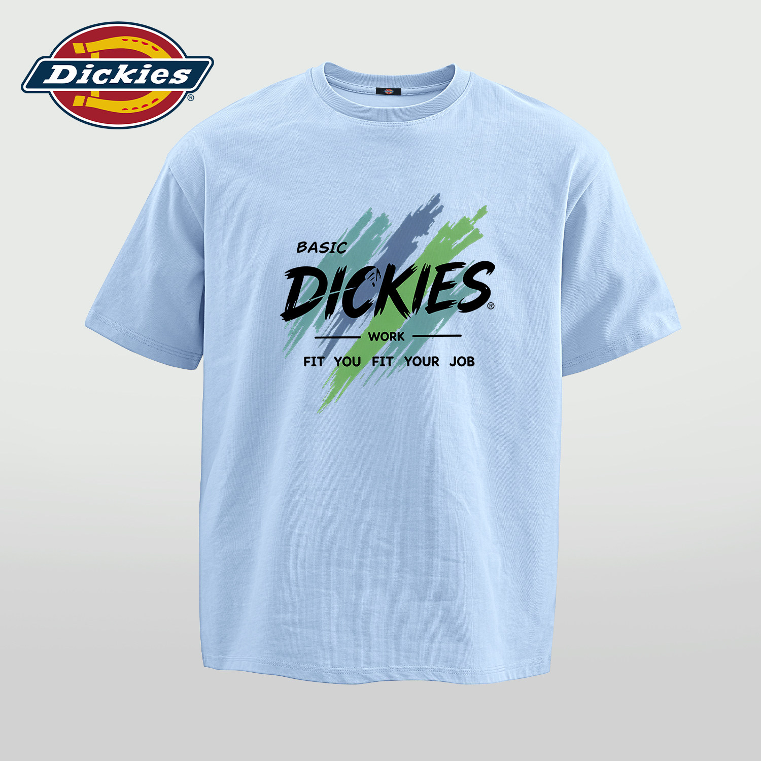 Dickies涂鸦印花短袖T恤男青少年2026夏季新款纯棉宽松潮牌上衣男