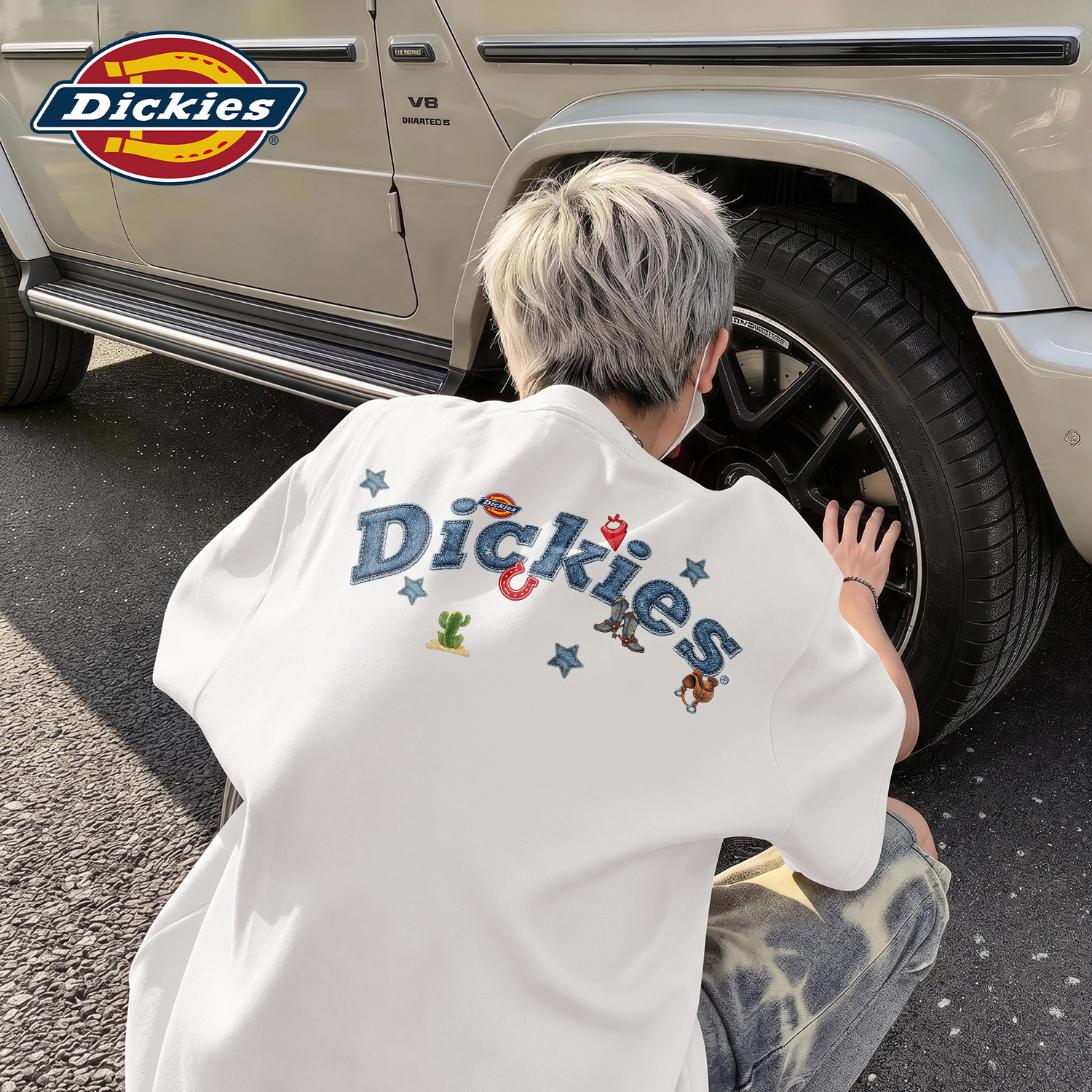 Dickies美式重磅半袖短袖t恤男款青少年复古潮流上衣夏季男生半袖