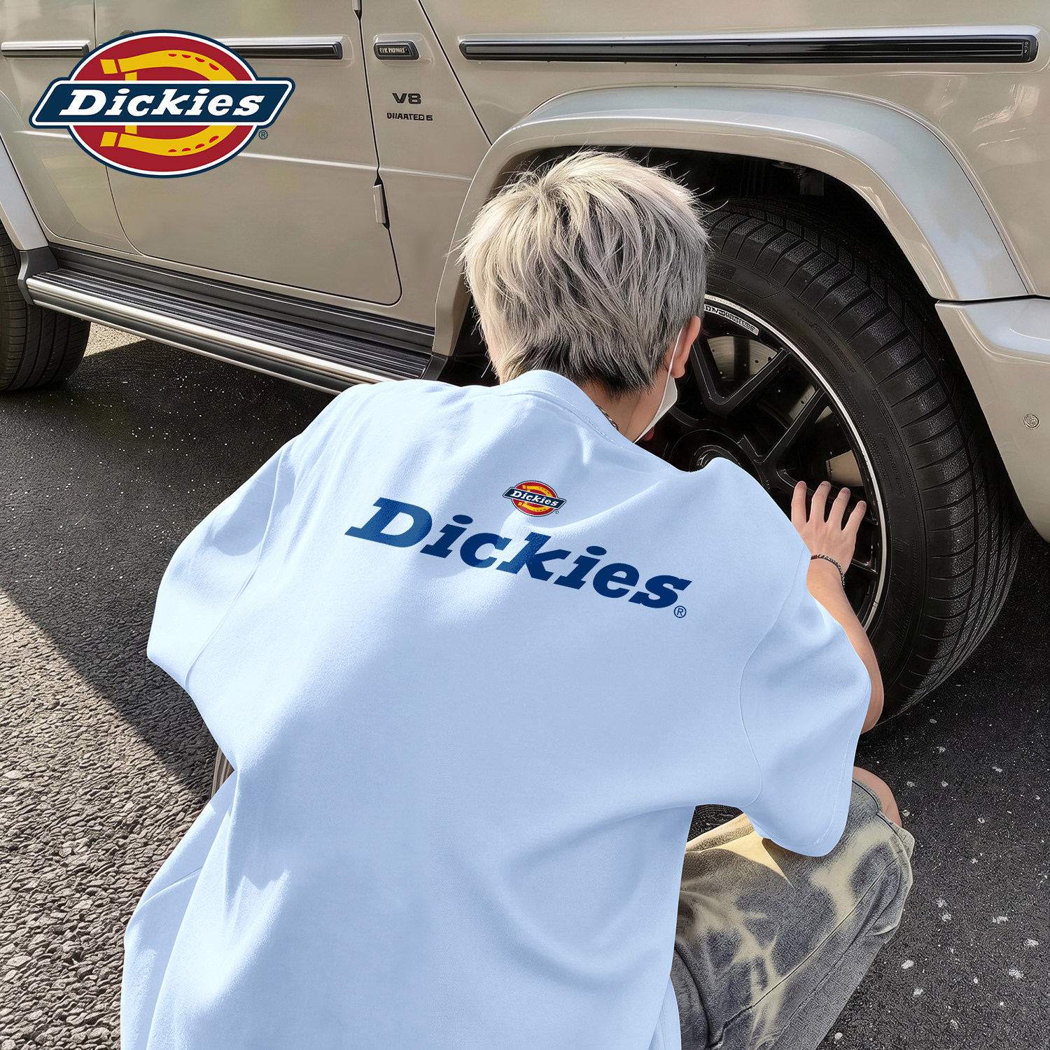 Dickies男士纯棉短袖T恤2026新款青少年夏季潮流印花宽松舒适上衣