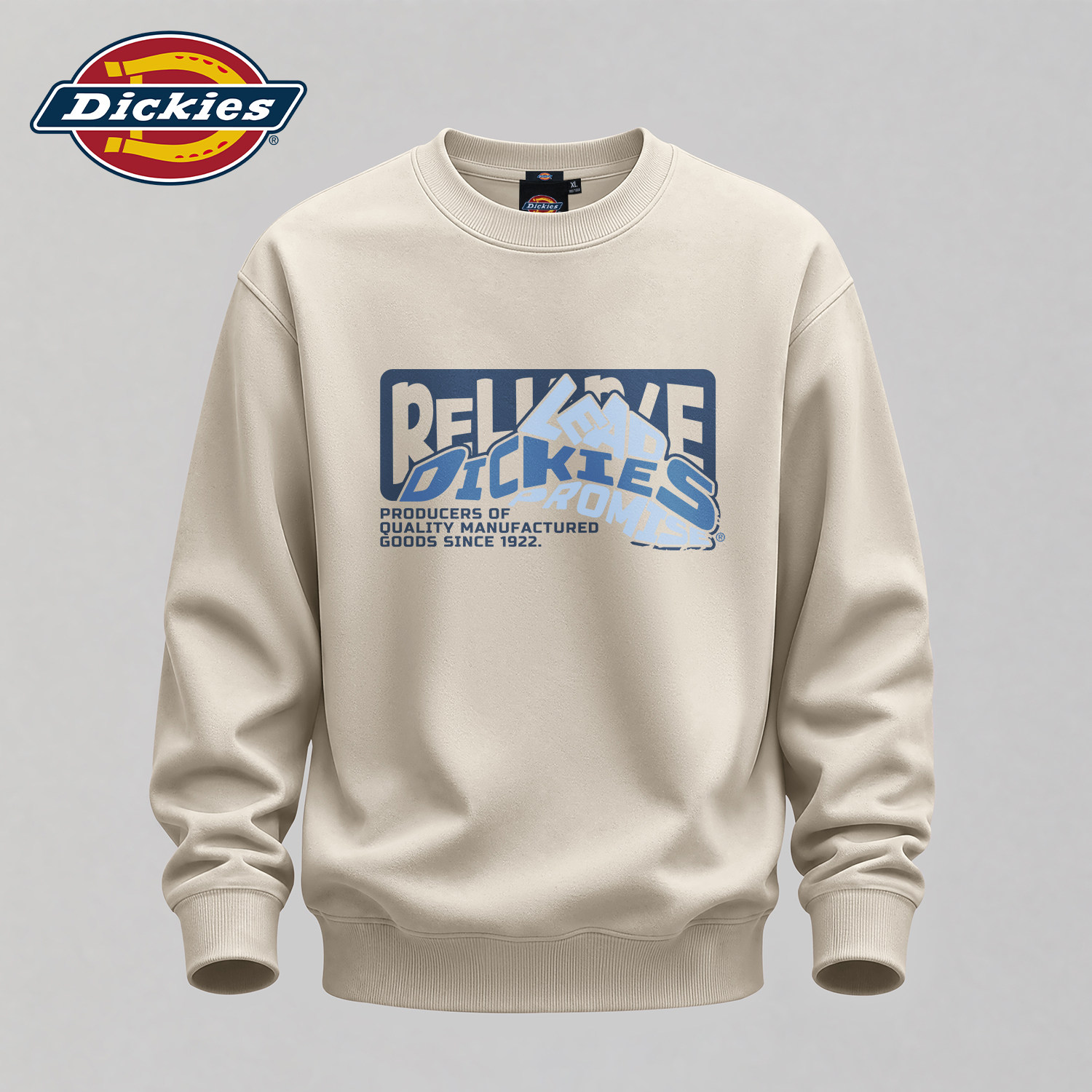 Dickies美式重磅秋季卫衣男款2026新款大码男士长袖春秋款衣服男