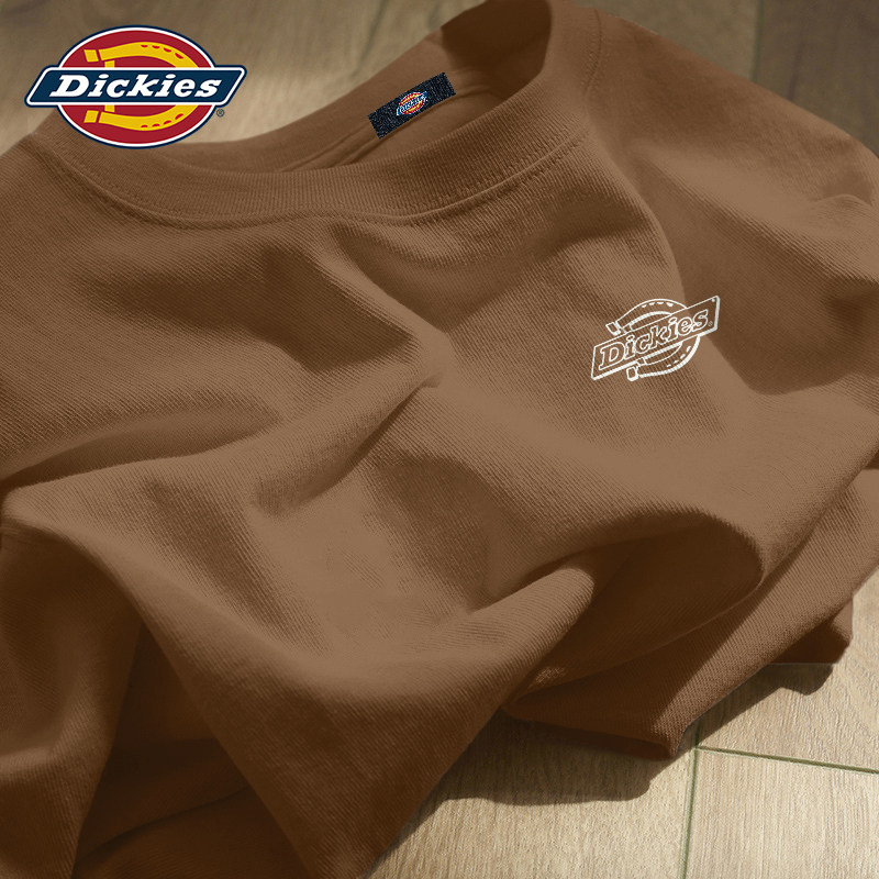 Dickies短袖T恤男2026夏季新款纯棉圆领上衣学生内搭衣服半袖男装