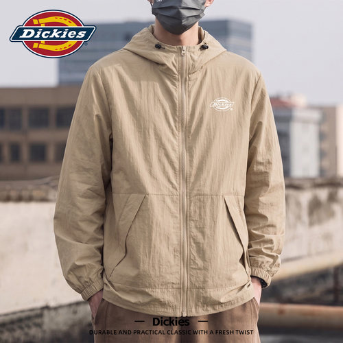 Dickies防晒服男UPF50+2026新款夏季青少年轻薄透气外套男防晒衣