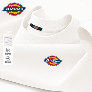 Dickies短袖t恤男生白色纯棉2026新款夏季男士上衣体恤青少年半袖