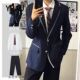 男潮流时尚 春秋新款 套装 英伦风西装 潮流西服外套男 dk制服男生西装