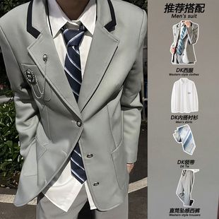 新款春秋季dk制服套装男西服外套日系学院风西装套装一套毕业班服