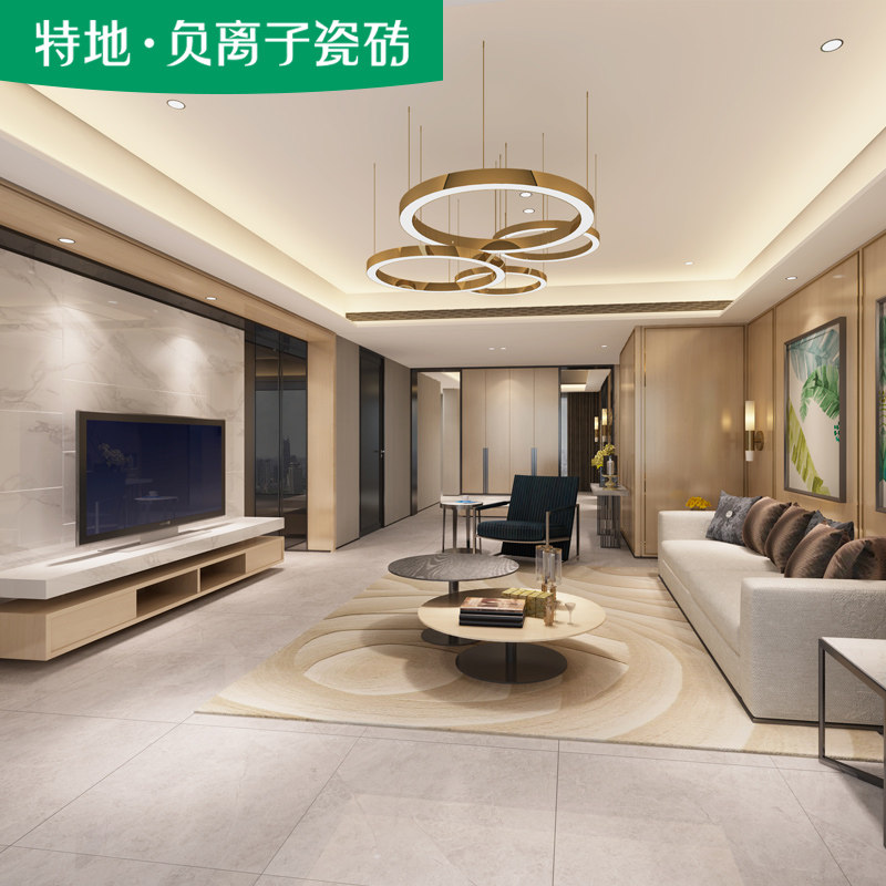 特地 负离子大理石瓷砖800x800客厅全瓷背景墙地板砖简约现代墙砖