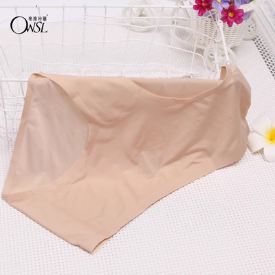 奥维丝丽221114女士中腰平角光面无痕内裤短裤配221014 221015