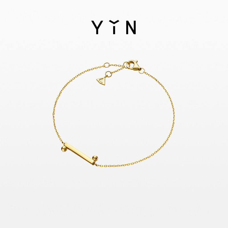 YIN隐「一」系列太极手链 18K金Au750彩金东方美学新中式礼物
