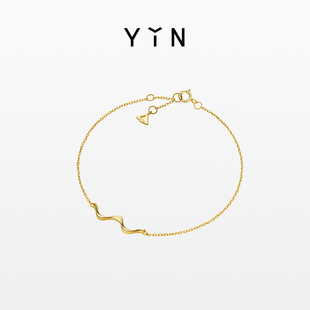 YIN隐「漪」系列水光涟漪手链PADI海洋潜水款 18K金奢侈品珠宝礼物