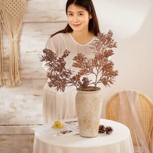 仿真花松叶果子插花配花人造花塑料花农家乐摆件用花软装饰田园花