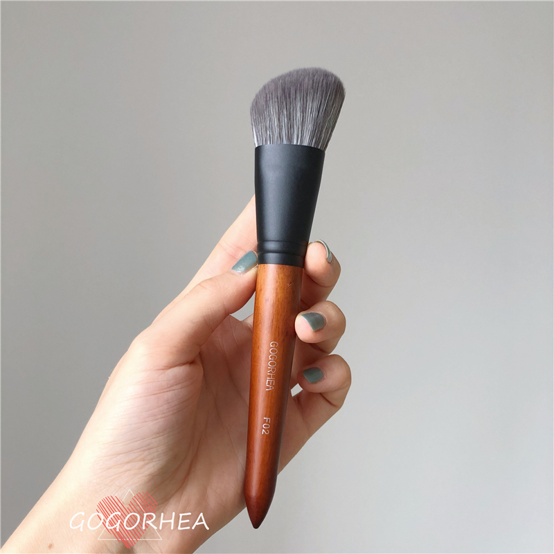 rhea|特软 蓬松毛 复古檀色修容刷侧影刷大号轮廓刷暗影v脸刷子