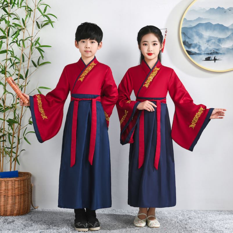 古装初中小学生儿童汉服男孩古装