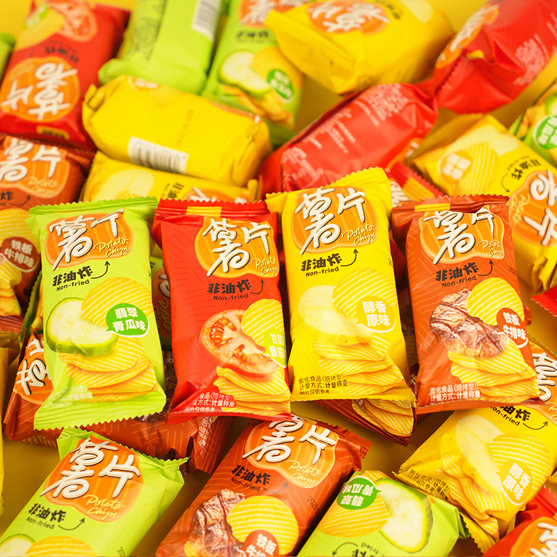 甘源薯片四种口味散装