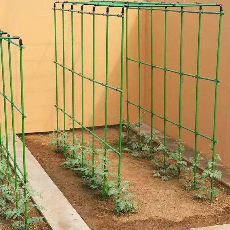 门型爬藤植物花架子园艺支架包塑钢管支撑杆葡萄豆角番茄庭院支柱