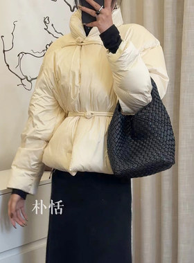 盘扣鹅绒羽绒服时尚显瘦外套