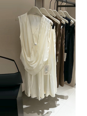 不规则背心两件套半身裙套装