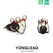 Crocs配饰洞洞鞋 饰品保龄球款 花 上装 扣可爱百搭配件 鞋 2025新款