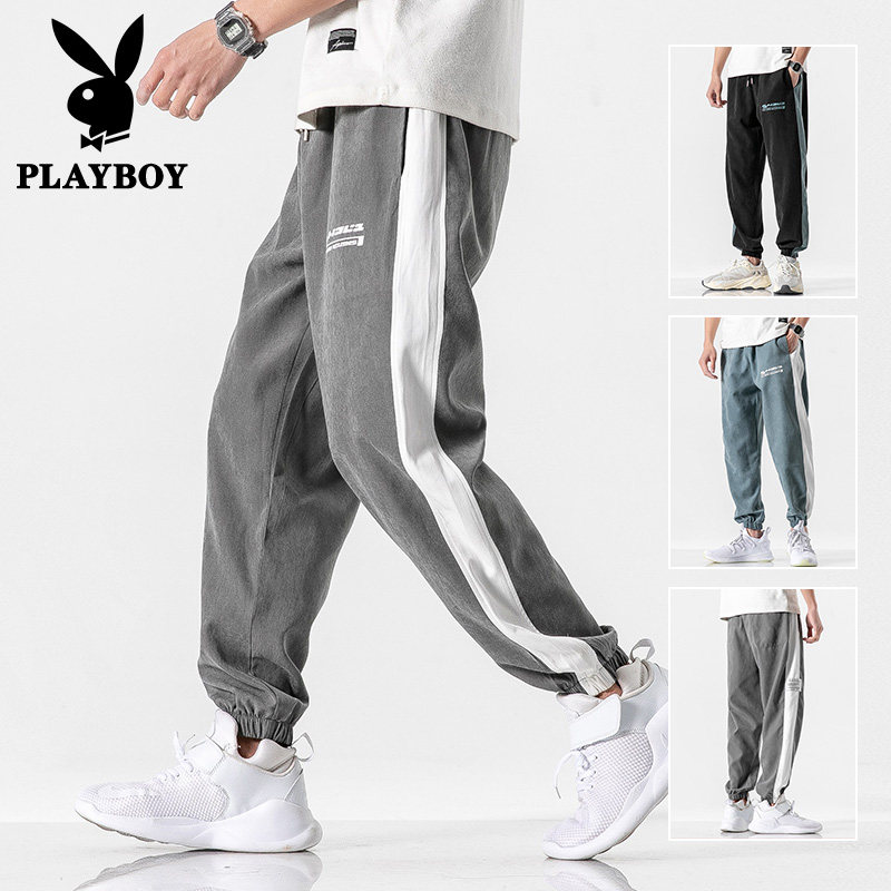 花花公子裤子男士秋季韩版潮流ins百搭束脚九分工装秋冬休闲长裤在类目 男装, 休闲裤中 - 来自Buy2taobao.com提供专业的淘宝代购服务