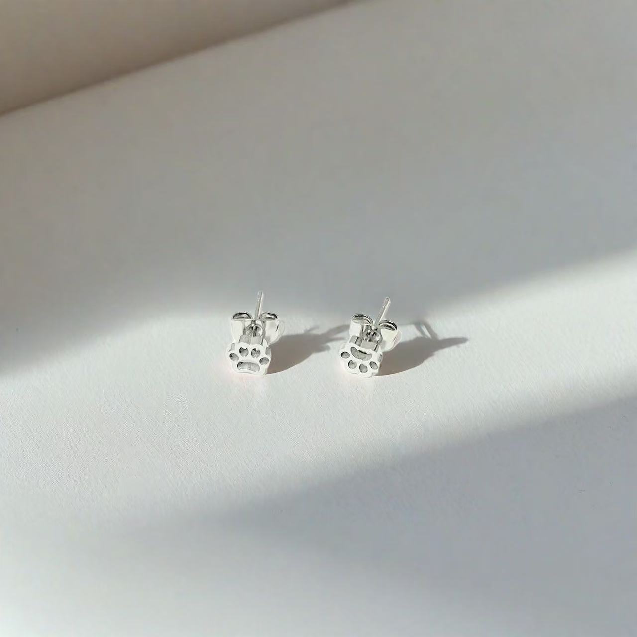 绝美猫爪耳钉养耳洞睡觉不用摘