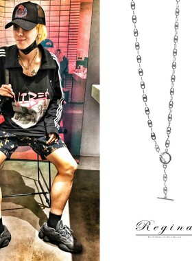 宋同款日韩超酷冷淡风猪个性项链