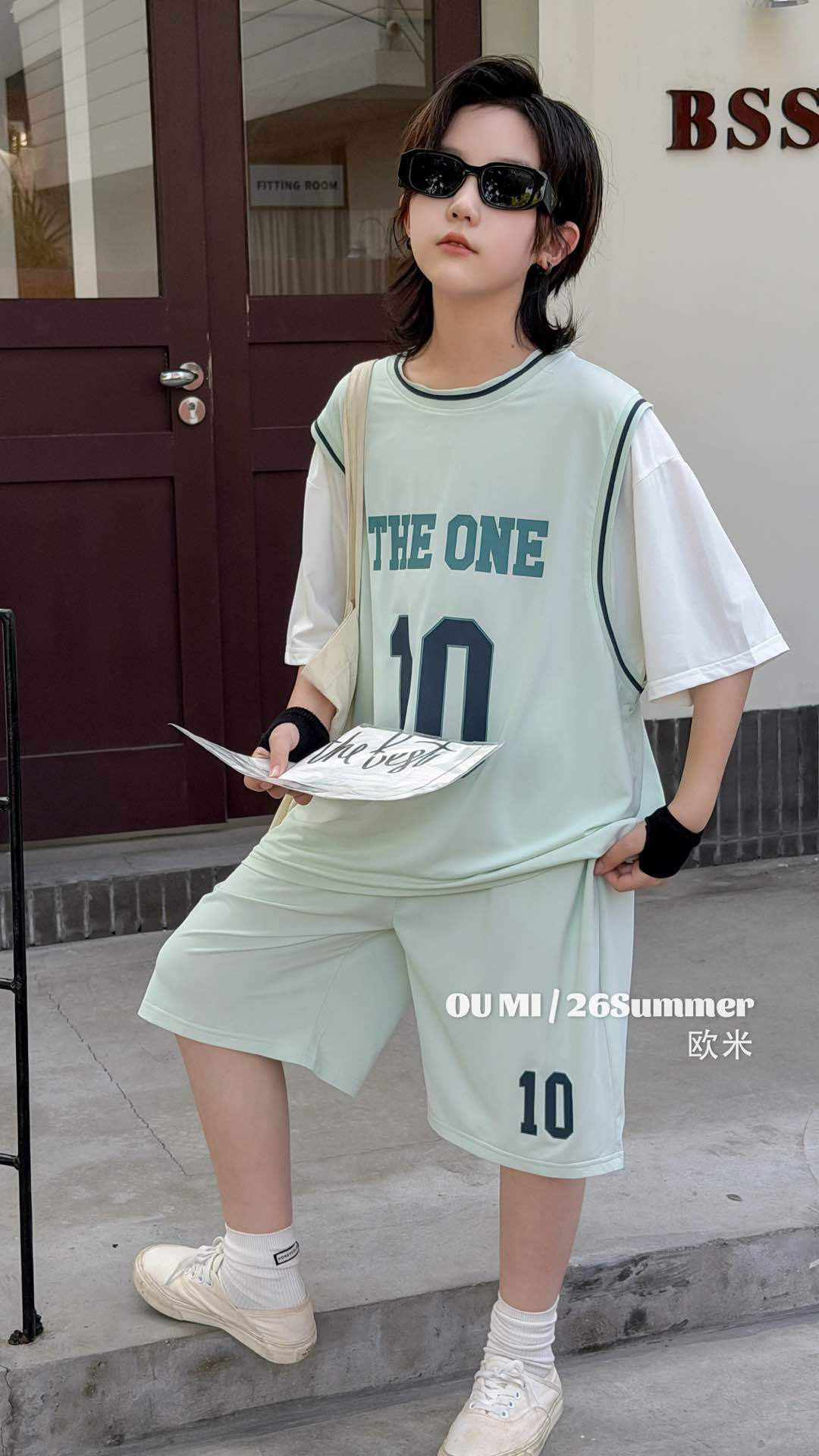特价 2026新款夏季运动套装男童女童冰丝速干篮球服两件套