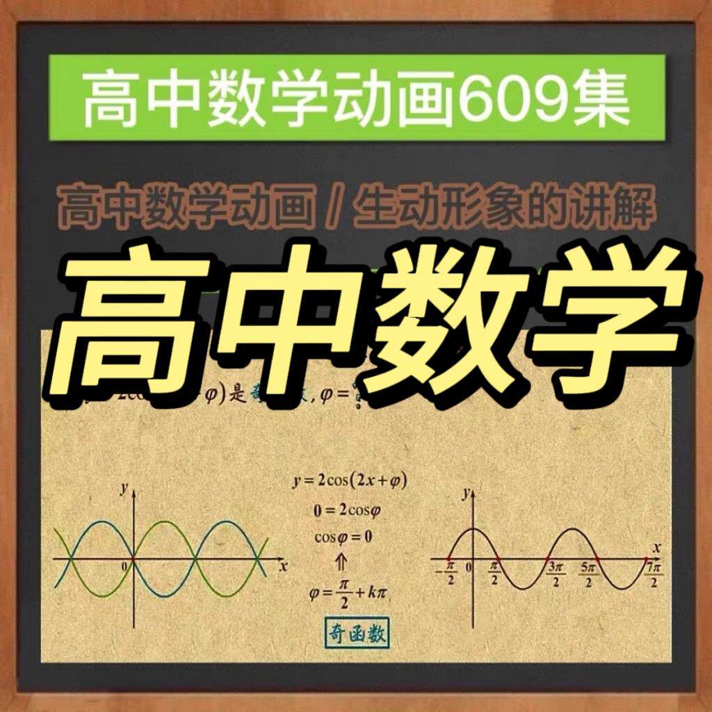 z看动画学高中数学动画学习资源609集高中一二三年级数学视频素材