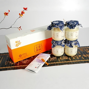 长乐甜酒酿醪糟糯米酒汨罗特产4罐礼盒装湖南汨罗特产 伴手礼