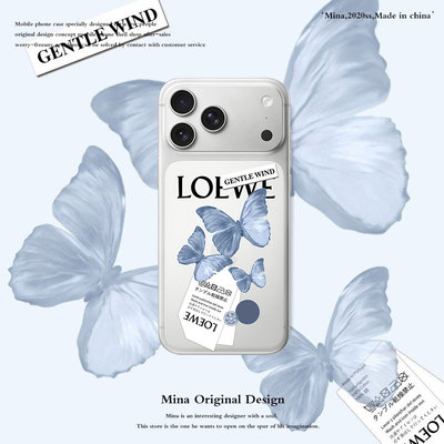 原创蝴蝶iPhone透明硅胶手机壳