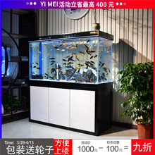 铝合金超白玻璃下过滤免换水水族箱1