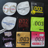 单片试用体验装 相模002安全套冈本003极薄避孕套幸福0.02mm非乳胶