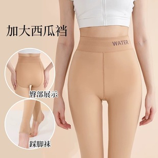 早冬中厚水光袜光腿神器连裤袜水光显瘦打底裤袜真皮感春秋200克