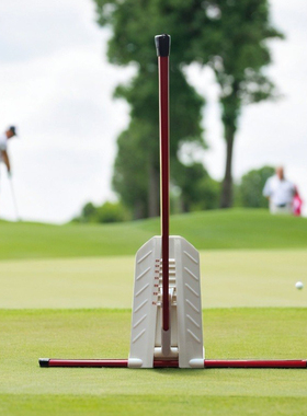 出日本迷你随身高尔夫挥杆平面练习器底座卡扣座子适配通用指示杆