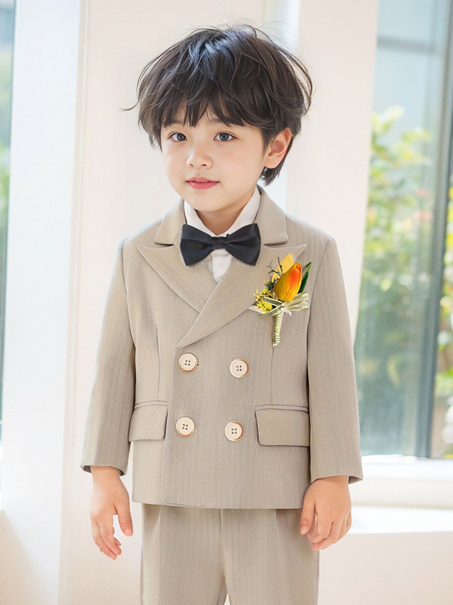한 살짜리 드레스 소년 정장 정장 꽃 소녀 결혼식 어린 소년 아이 호스트 영국 작은 정장