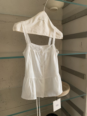 IMISS正版2026春季新款韩系时尚气质百搭ins蕾丝拼接单排扣背心女