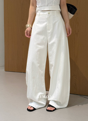 LIMO正版2026春季新款韩版洋气时尚百搭设计感压线微弯刀休闲裤女