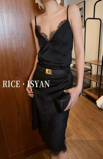 2026春季 蕾丝拼接吊带背心 新款 洋气时尚 包臀半身裙 韩版 RICE正版