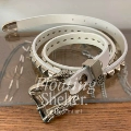 White Single Row Square Rivet Model