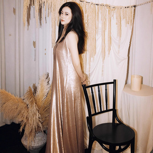 高级定制新中式 新娘敬酒服漫缘 民国风千金气质晨拍礼服裙鎏金无袖