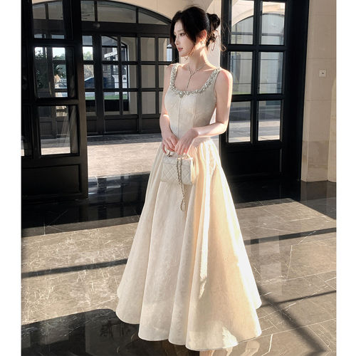 高级定制财阀千金贵族气质甜美吊带公主艺考生日派对晚礼服裙瑜萱