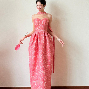 高级定制新中式 贵族千金气质轻奢小众晨袍敬酒服新娘订婚礼服漫缘