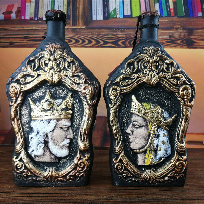 格鲁吉亚陶罐红葡萄酒彩陶酒国王王后公主摆件酒原瓶进口750毫升,酒类,干红静态葡萄酒,淘宝优惠券,粉丝福利购,淘宝优惠卷